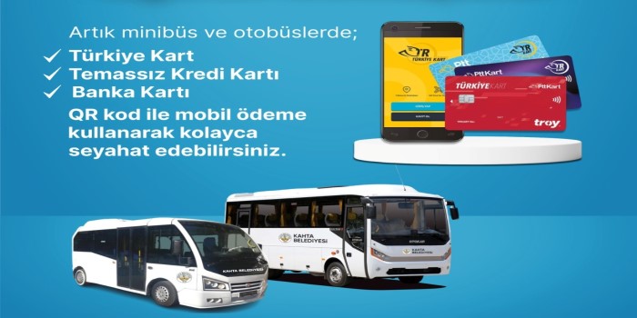Kahta’da ulaşımda akıllı ödeme sistemi hizmete giriyor